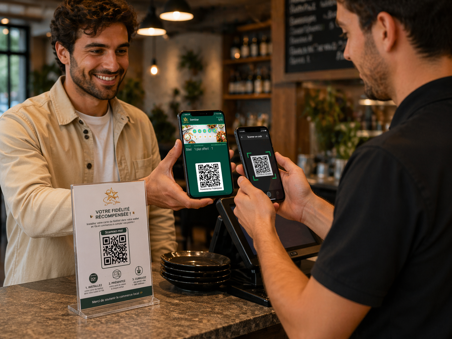 Scan Fidelopass en caisse avec carte Wallet